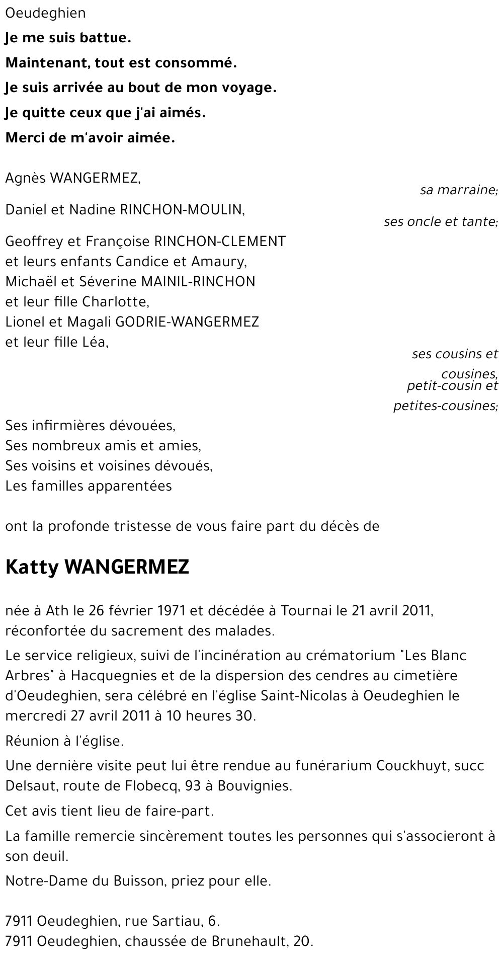 Katty WANGERMEZ