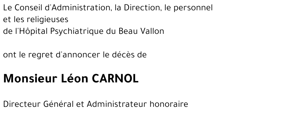 Léon CARNOL