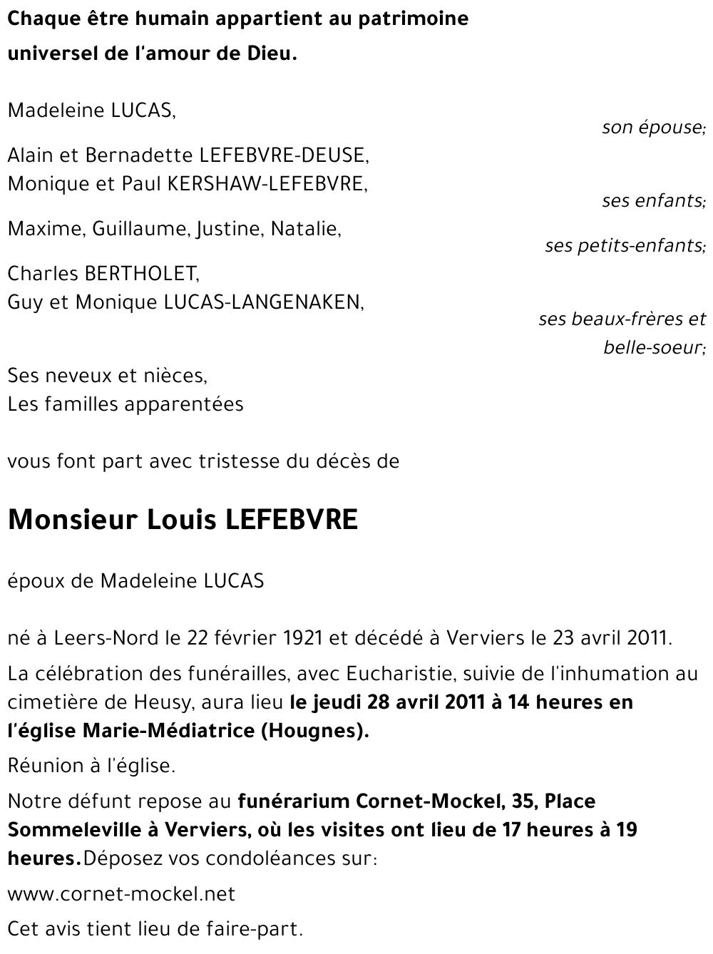Louis LEFEBVRE