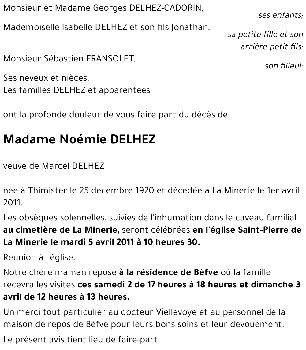 Noémie DELHEZ