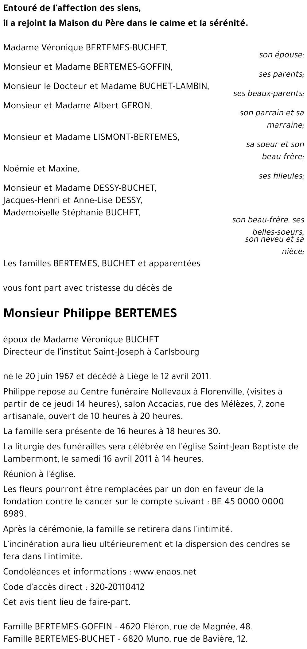 Philippe BERTEMES