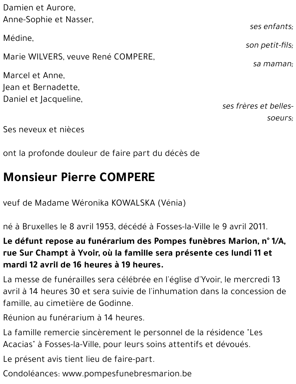 Pierre COMPERE