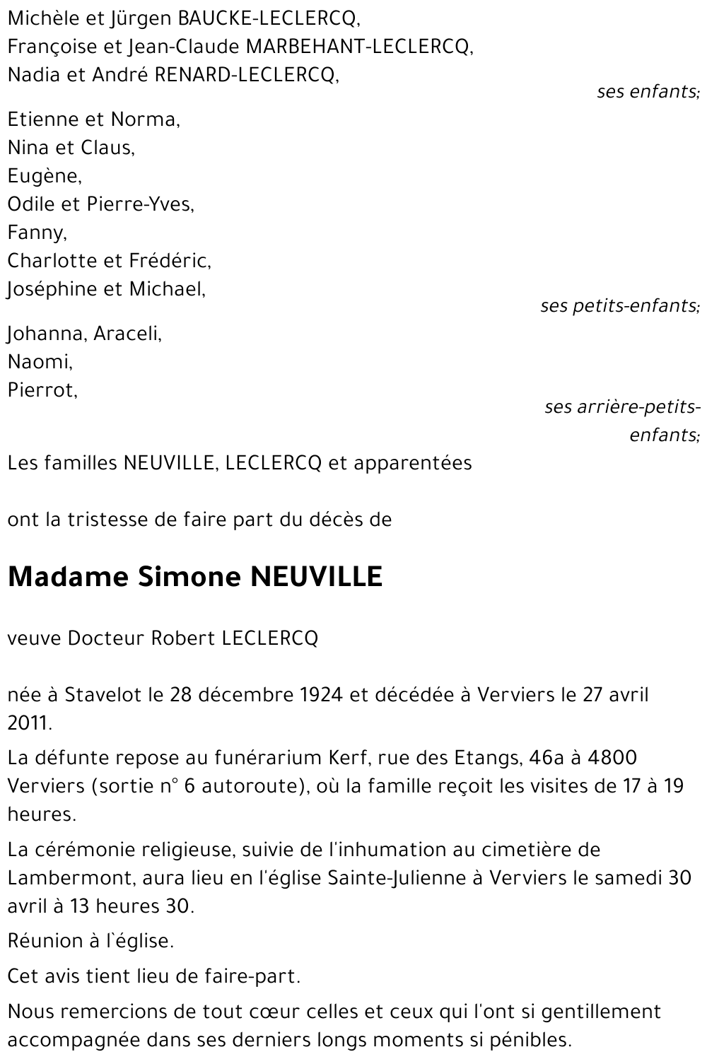 Simone NEUVILLE