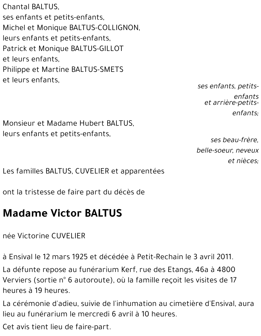 Victorine CUVELIER
