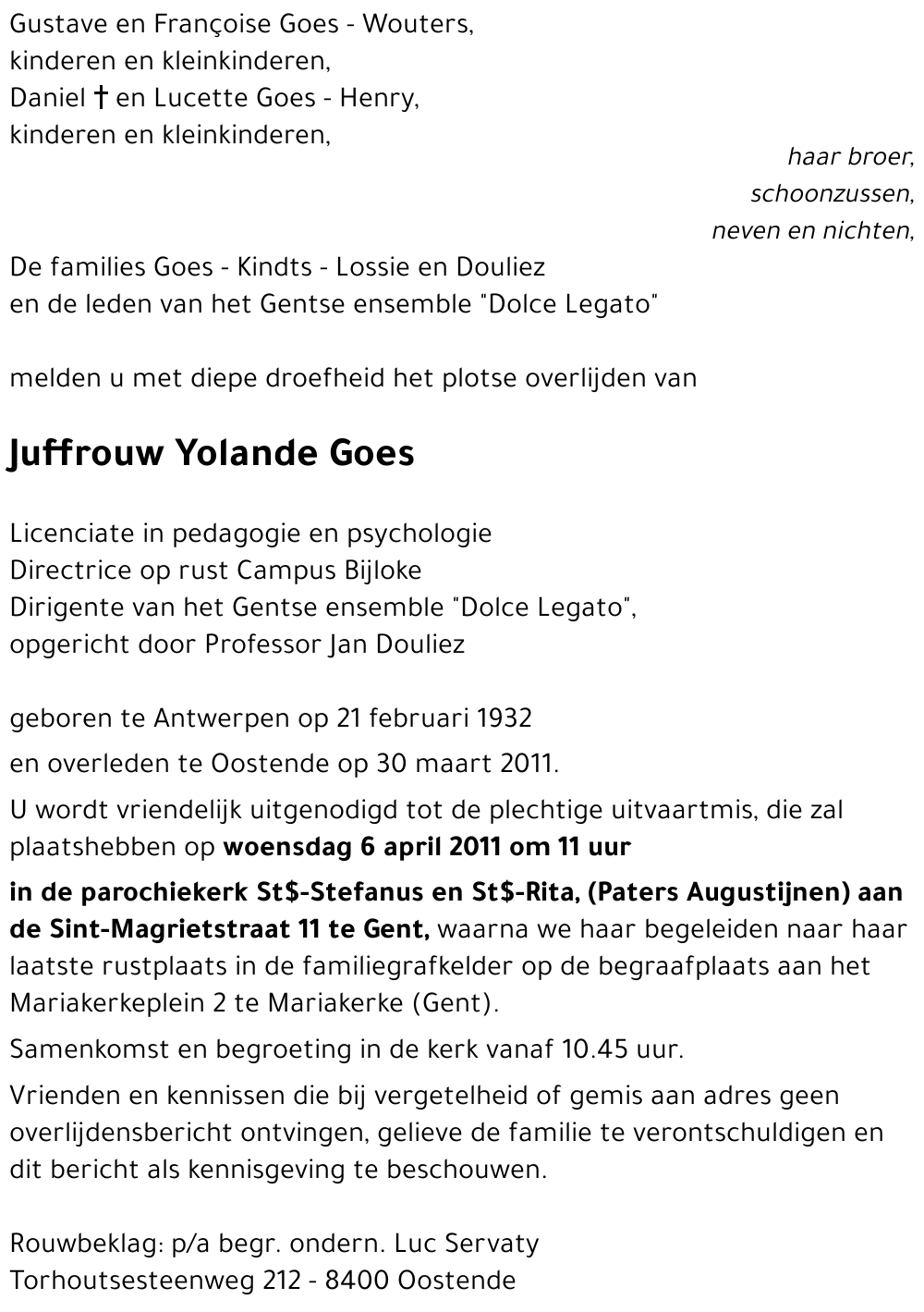 Yolande Goes