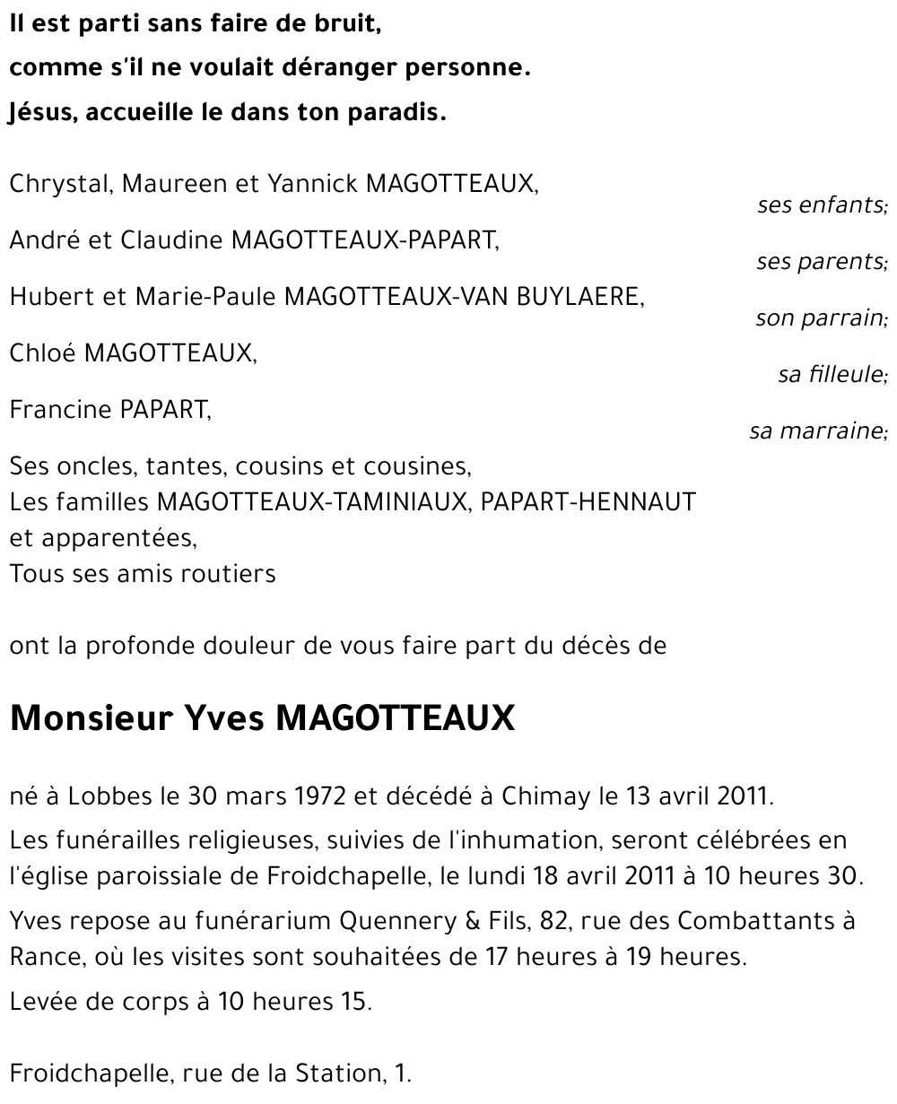 Yves MAGOTTEAUX