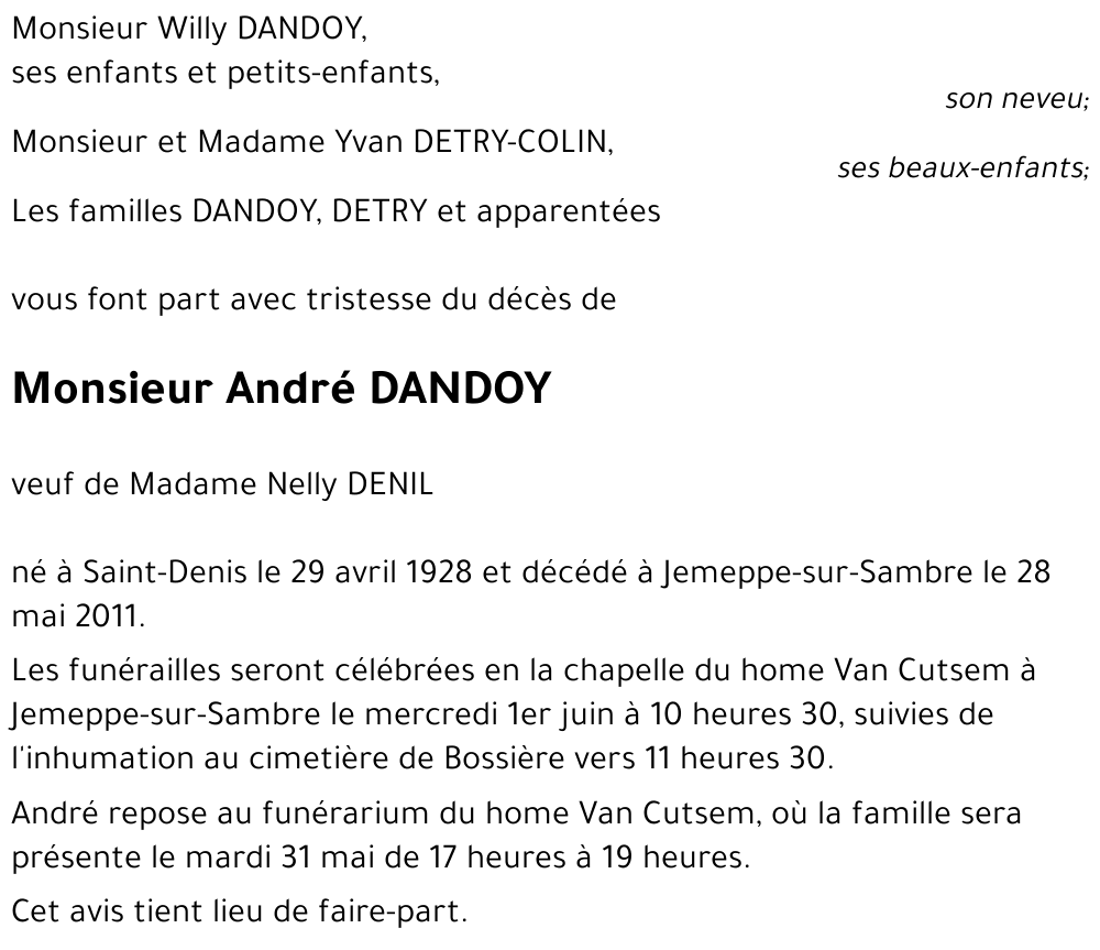 André DANDOY