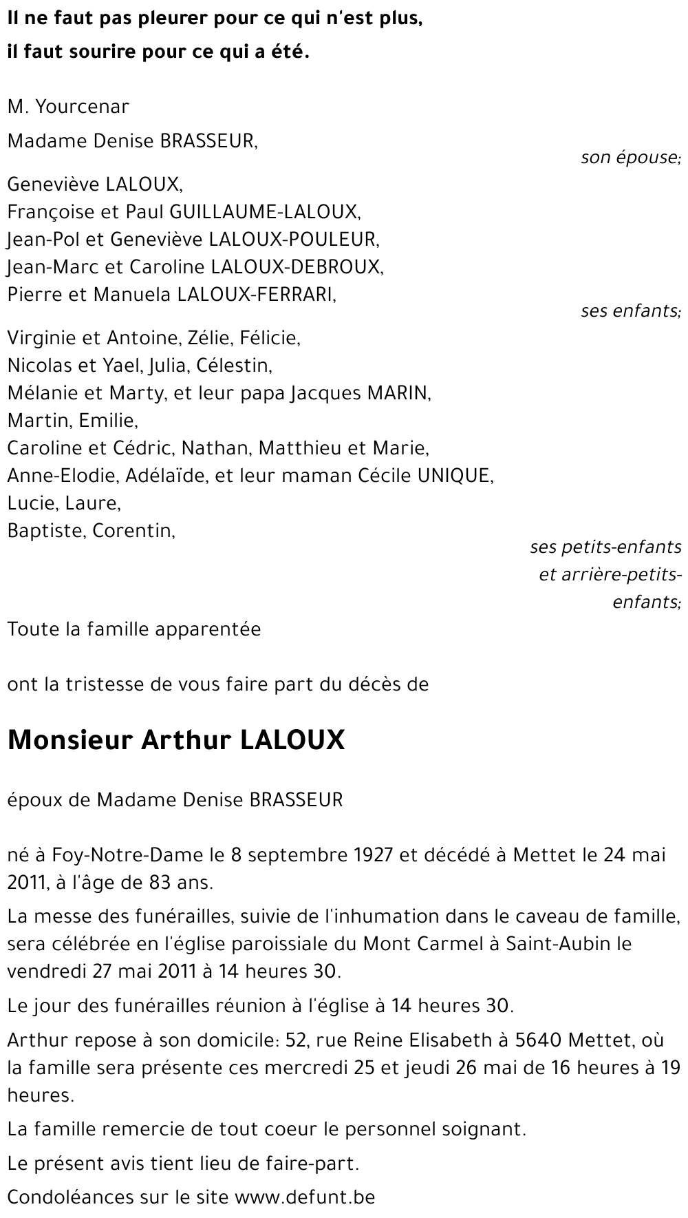 Arthur LALOUX