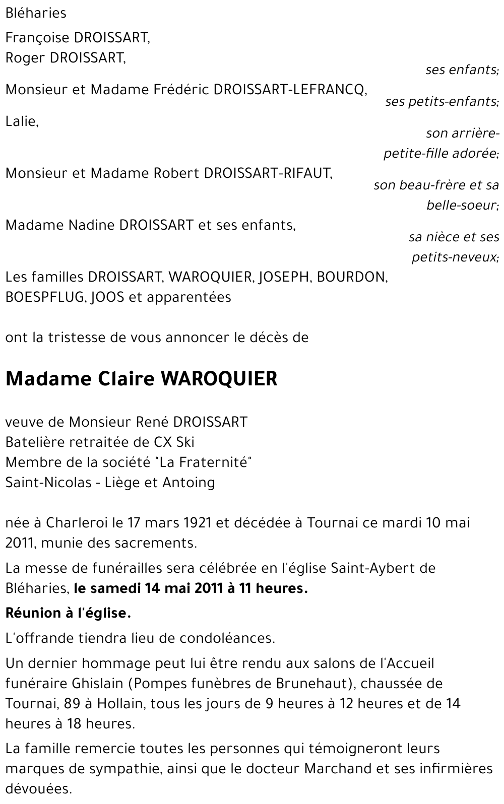 Claire WAROQUIER