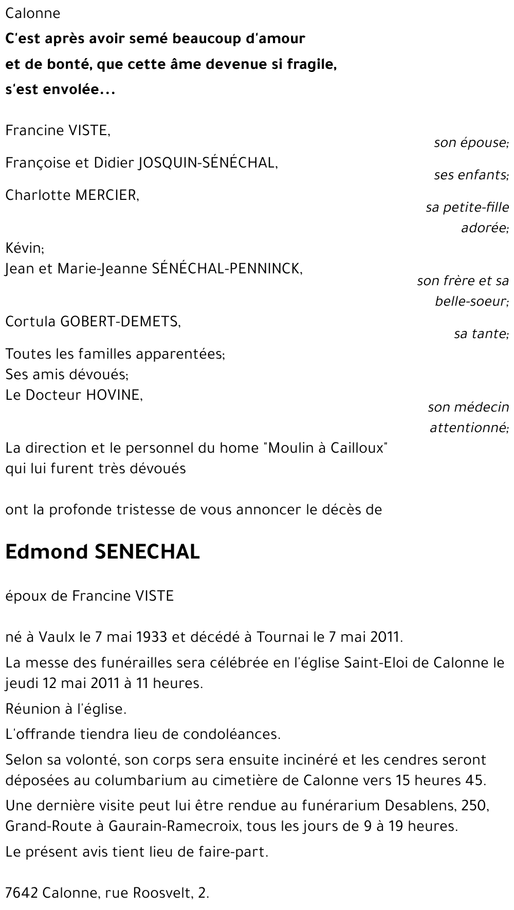 Edmond SENECHAL