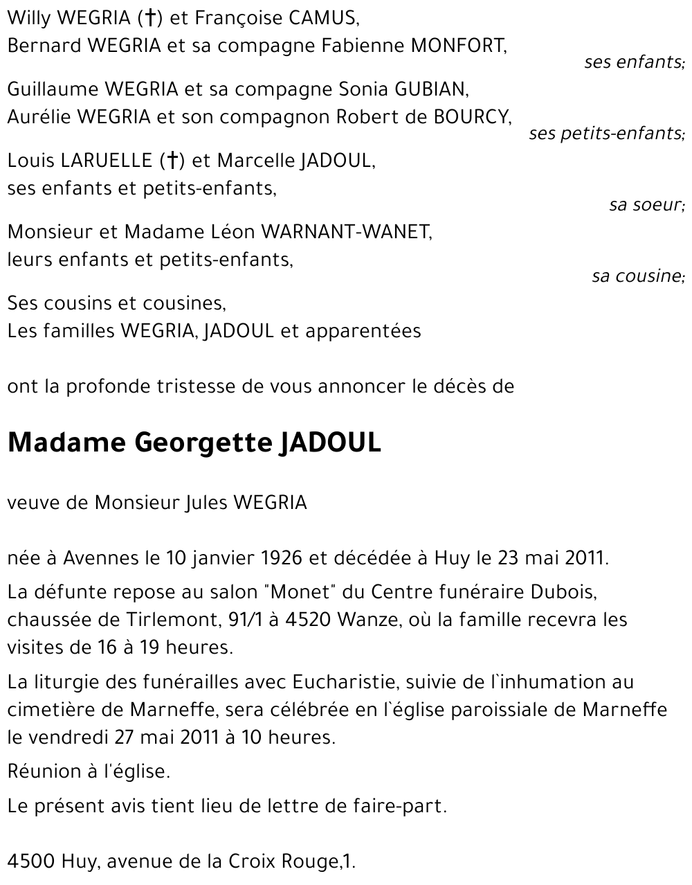 Georgette JADOUL