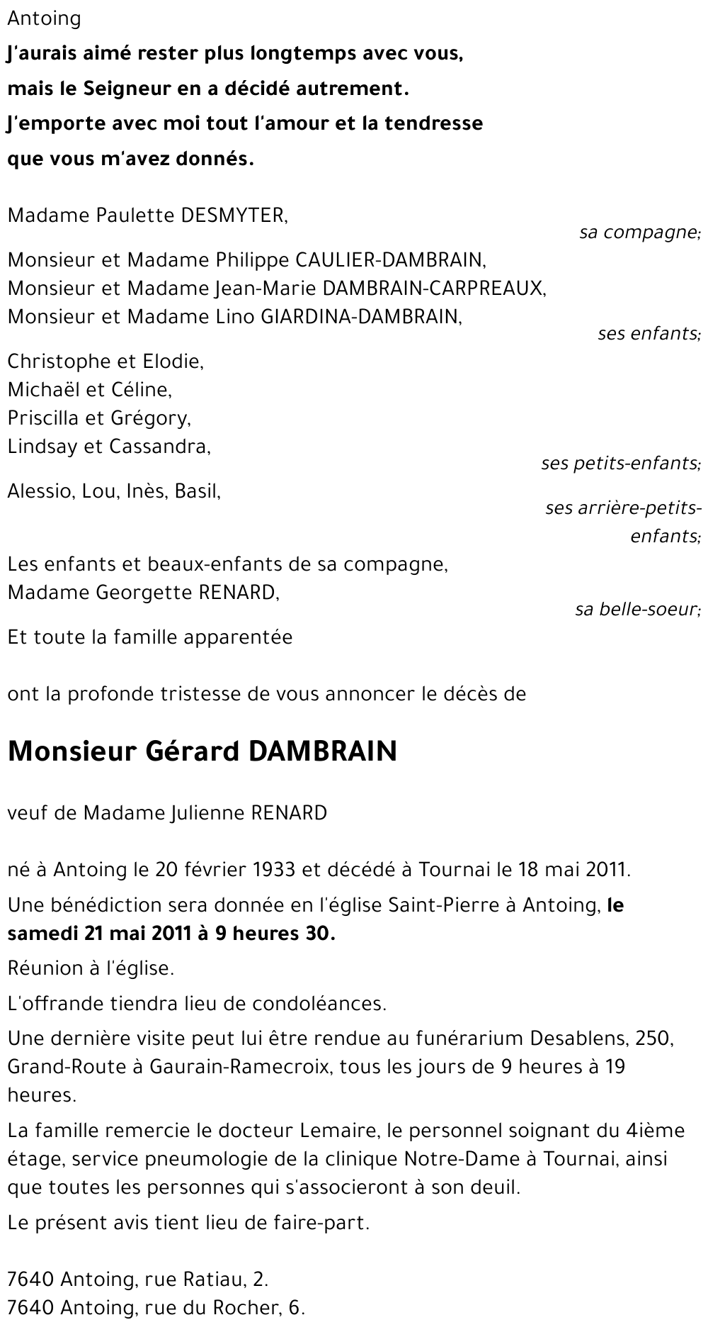 Gérard DAMBRAIN