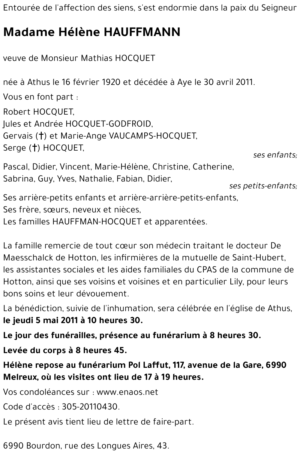 Hélène HAUFFMANN