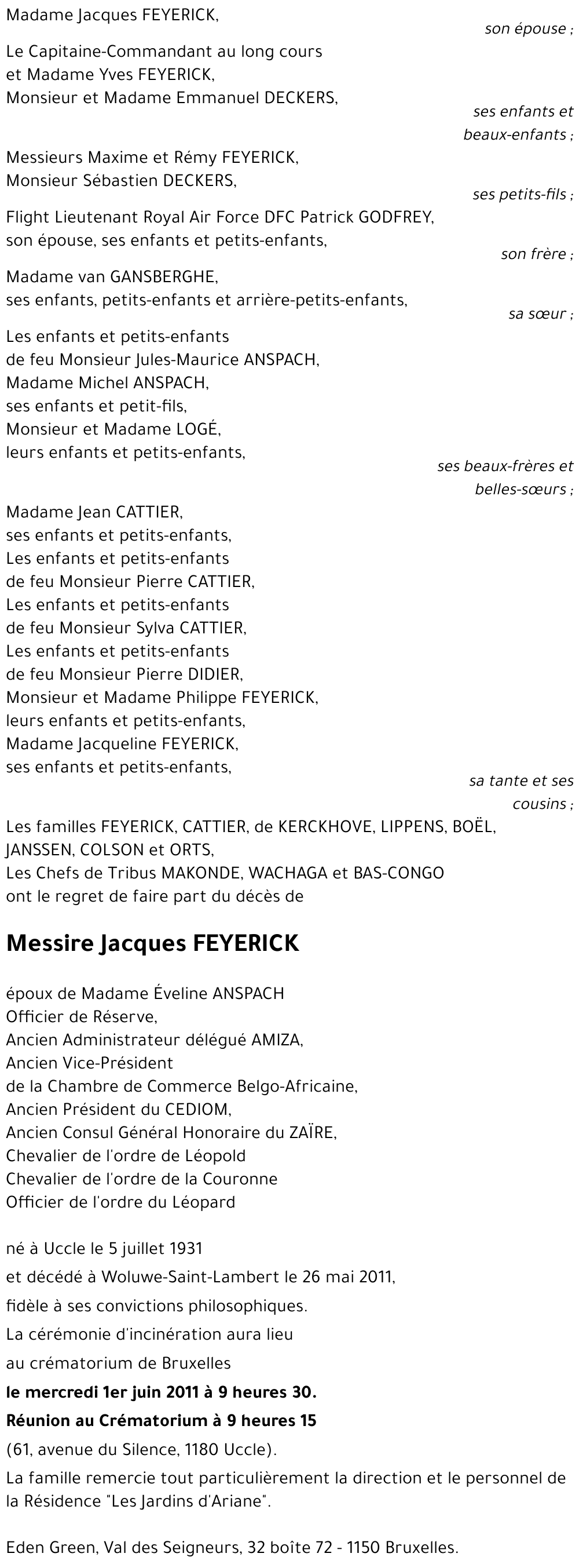 Jacques FEYERICK