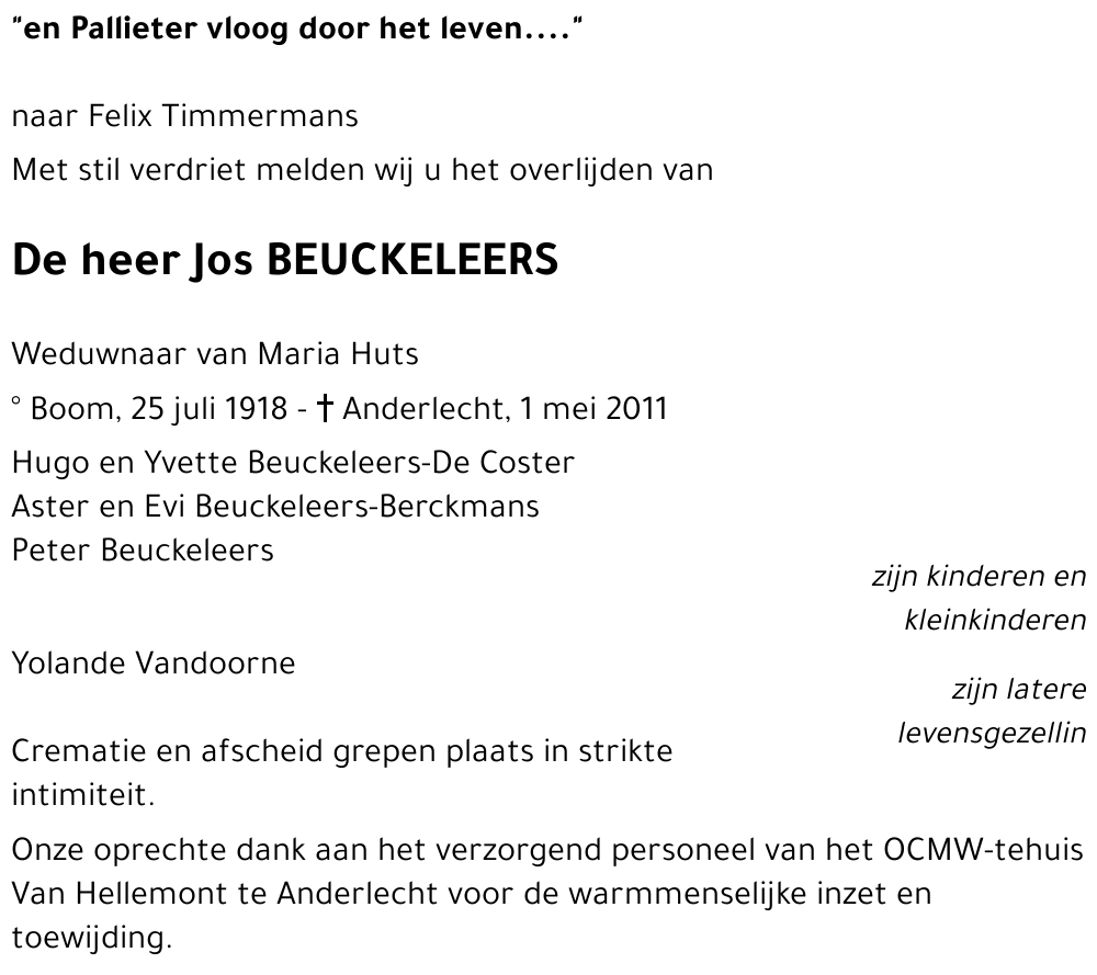 Jos BEUCKELEERS