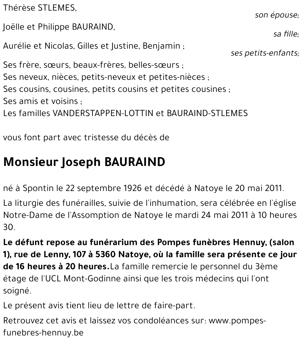 Joseph BAURAIND