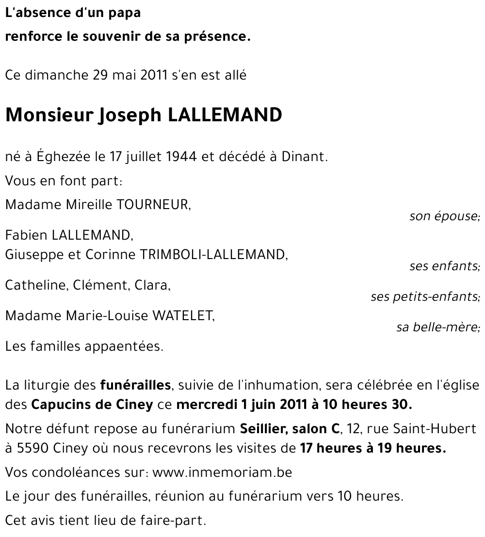 Joseph LALLEMAND