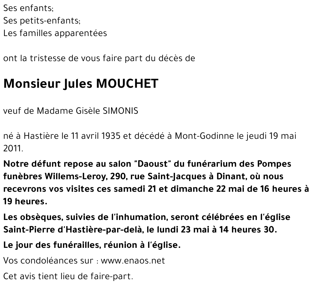 Jules MOUCHET