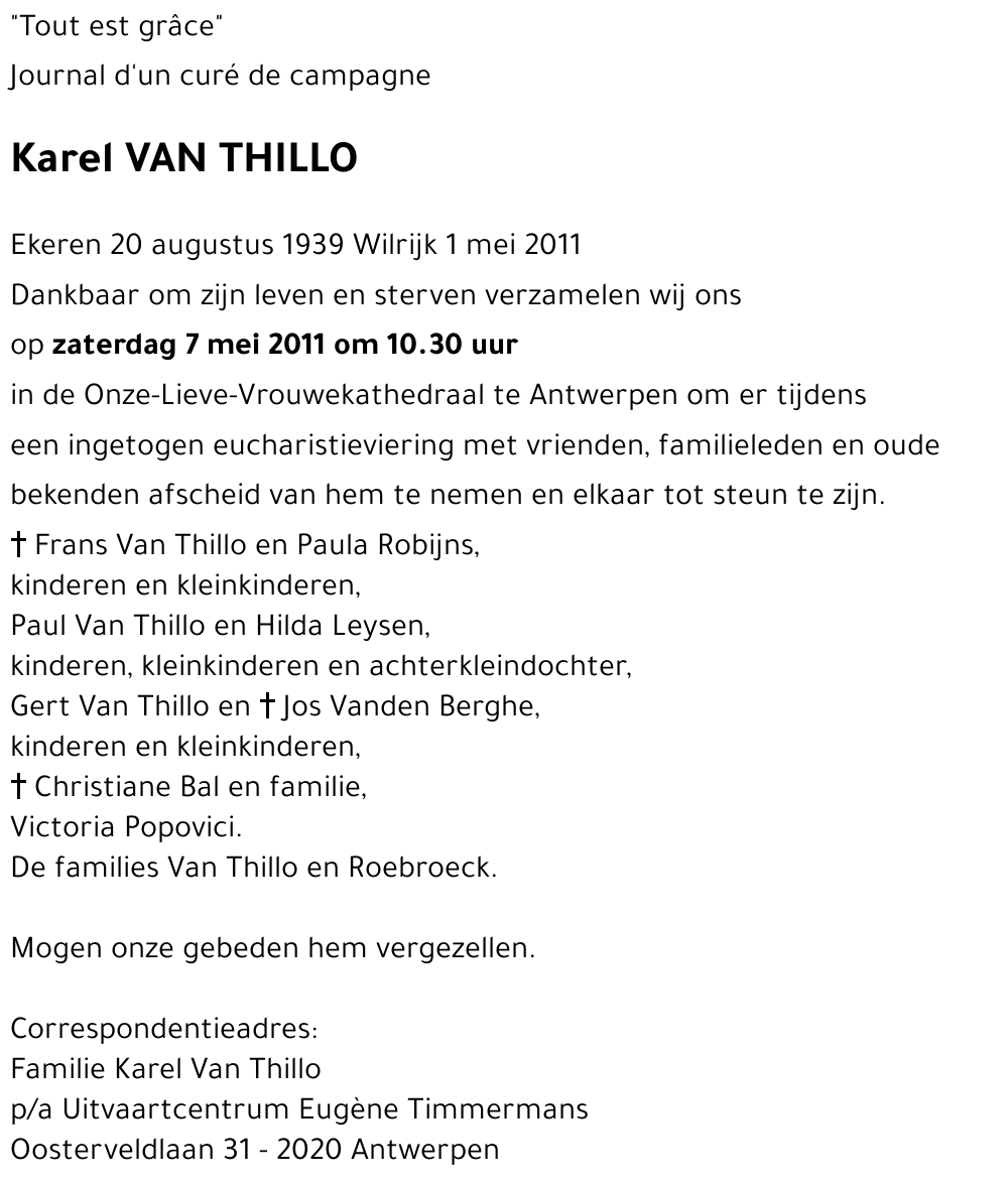 Karel VAN THILLO