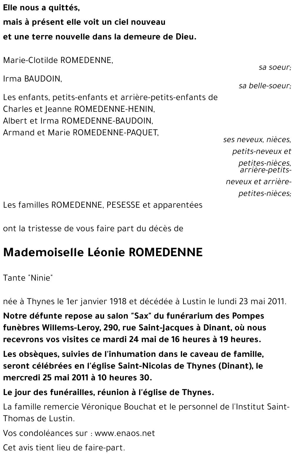 Léonie ROMEDENNE