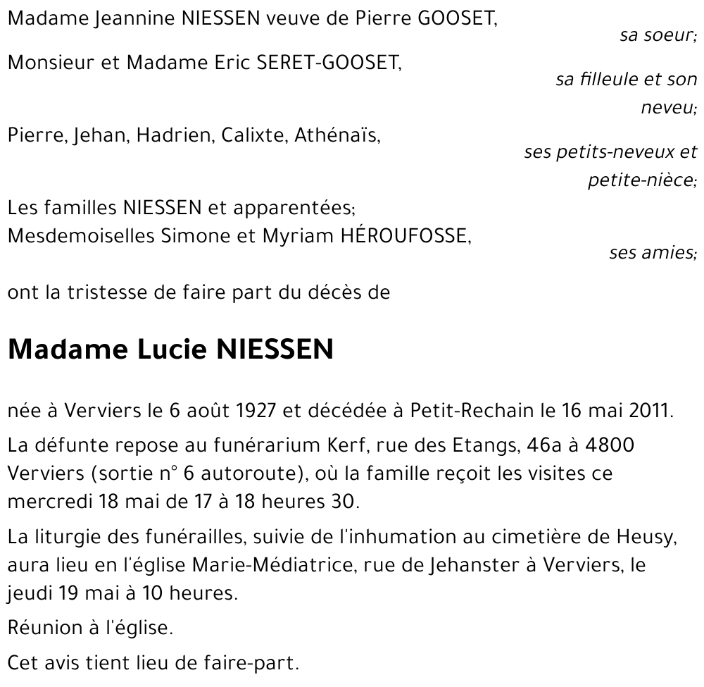 Lucie NIESSEN