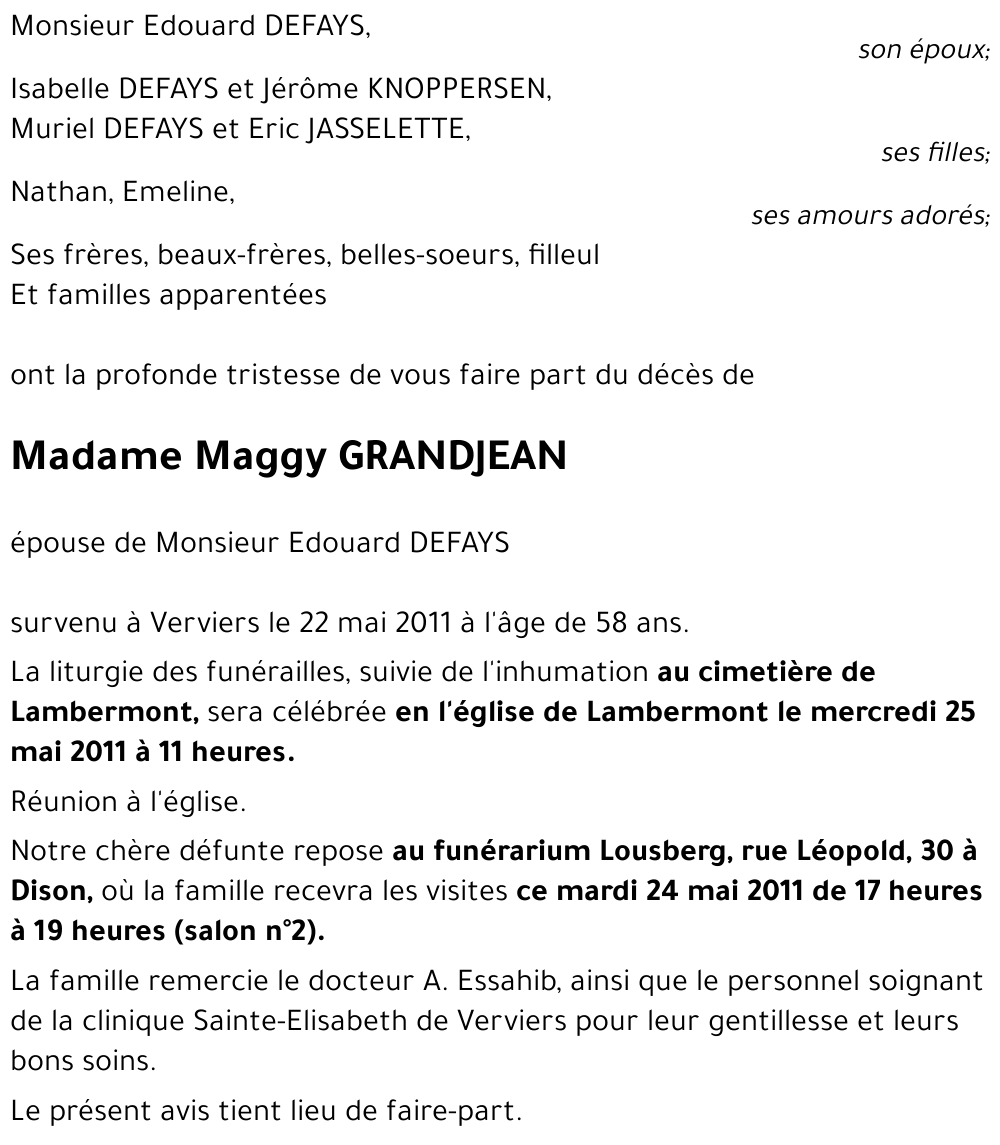 Maggy GRANGJEAN