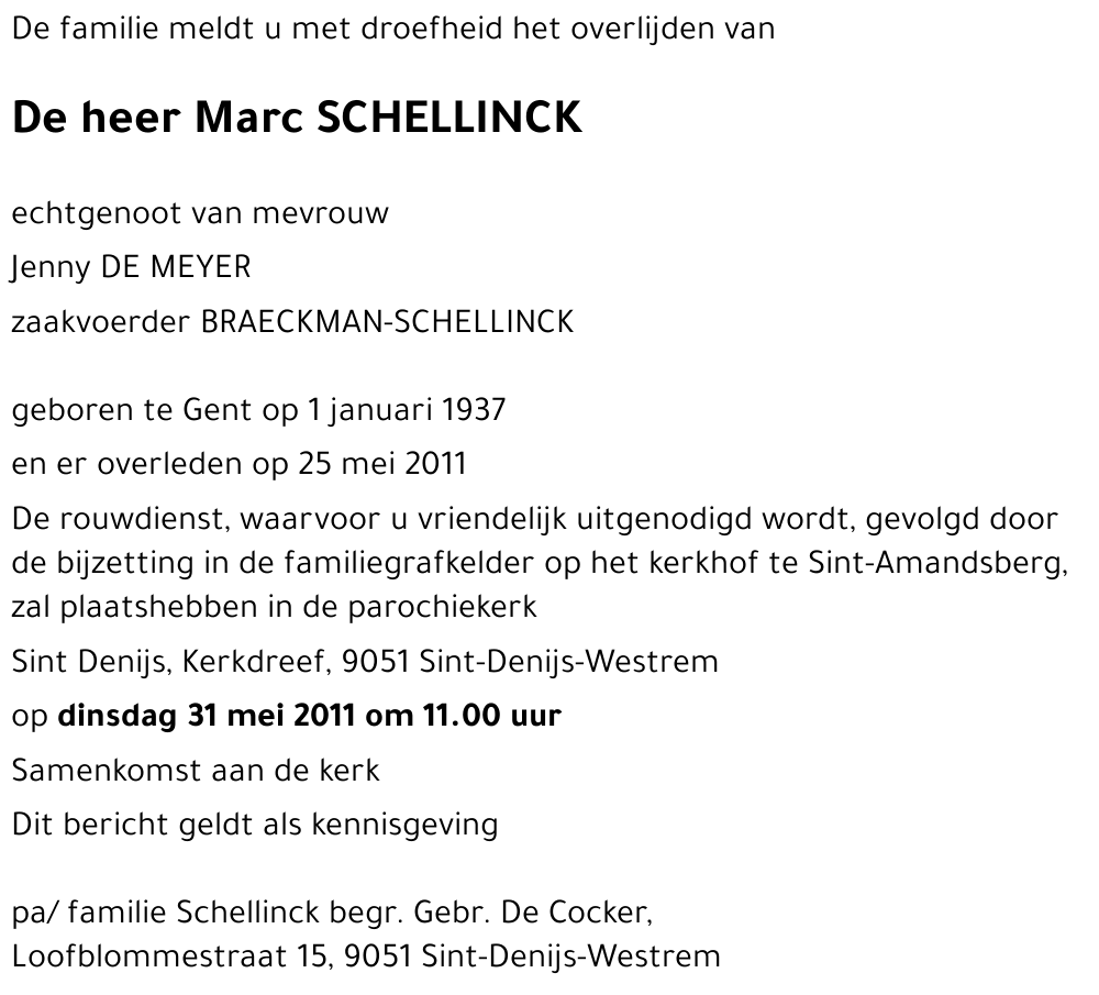 Marc SCHELLINCK