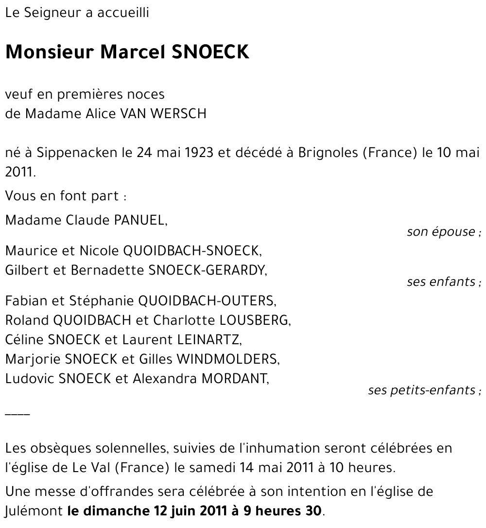 Marcel SNOECK