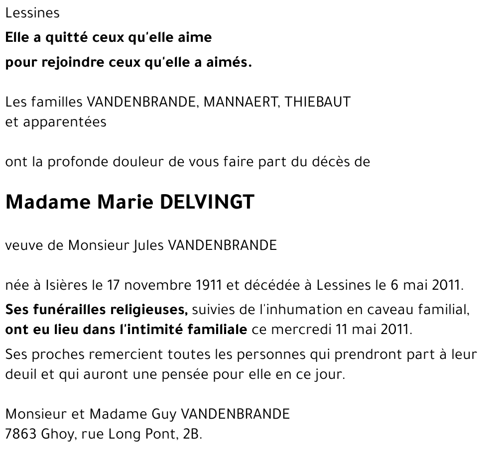 Marie DELVINGT