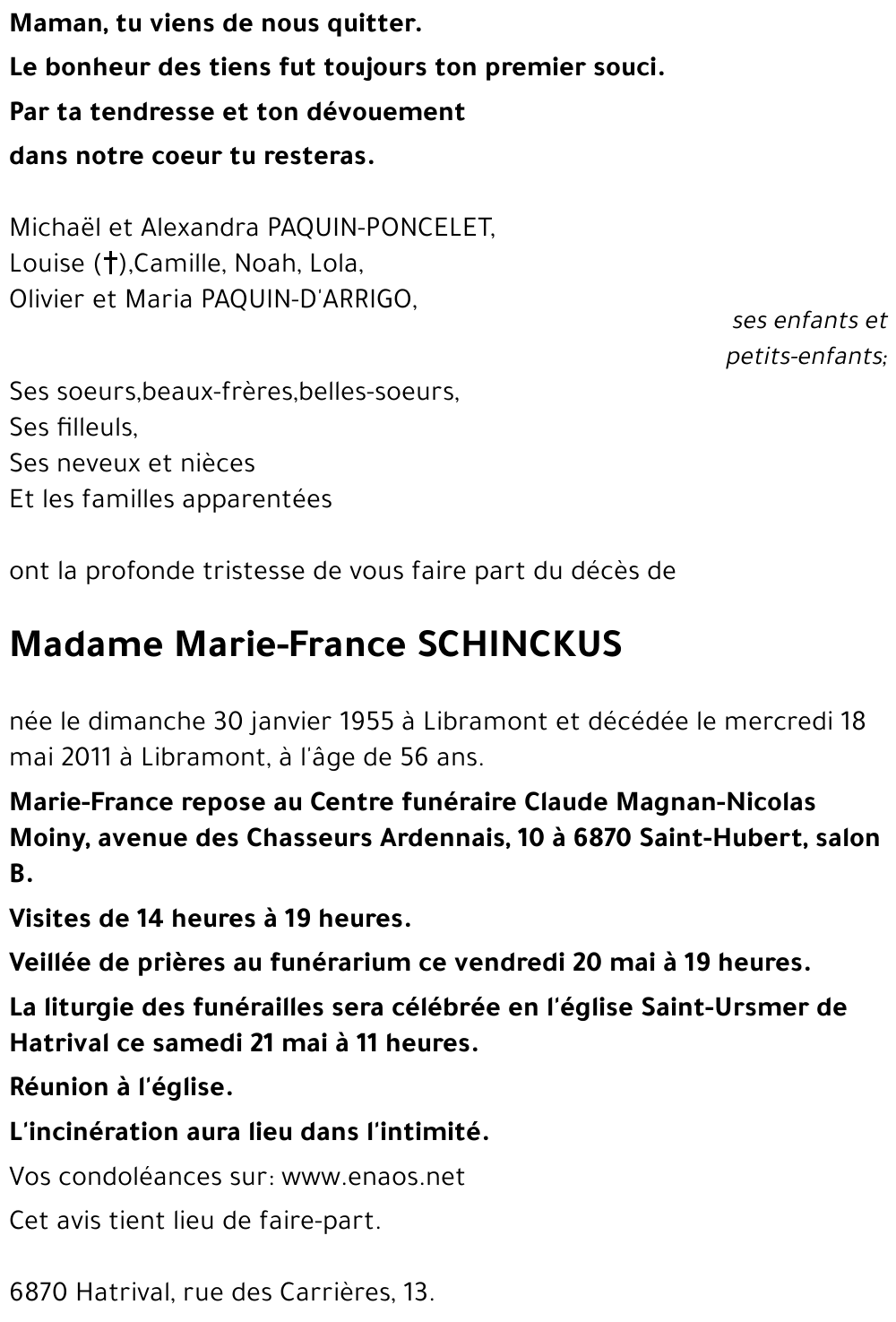 Marie-France SCHINCKUS