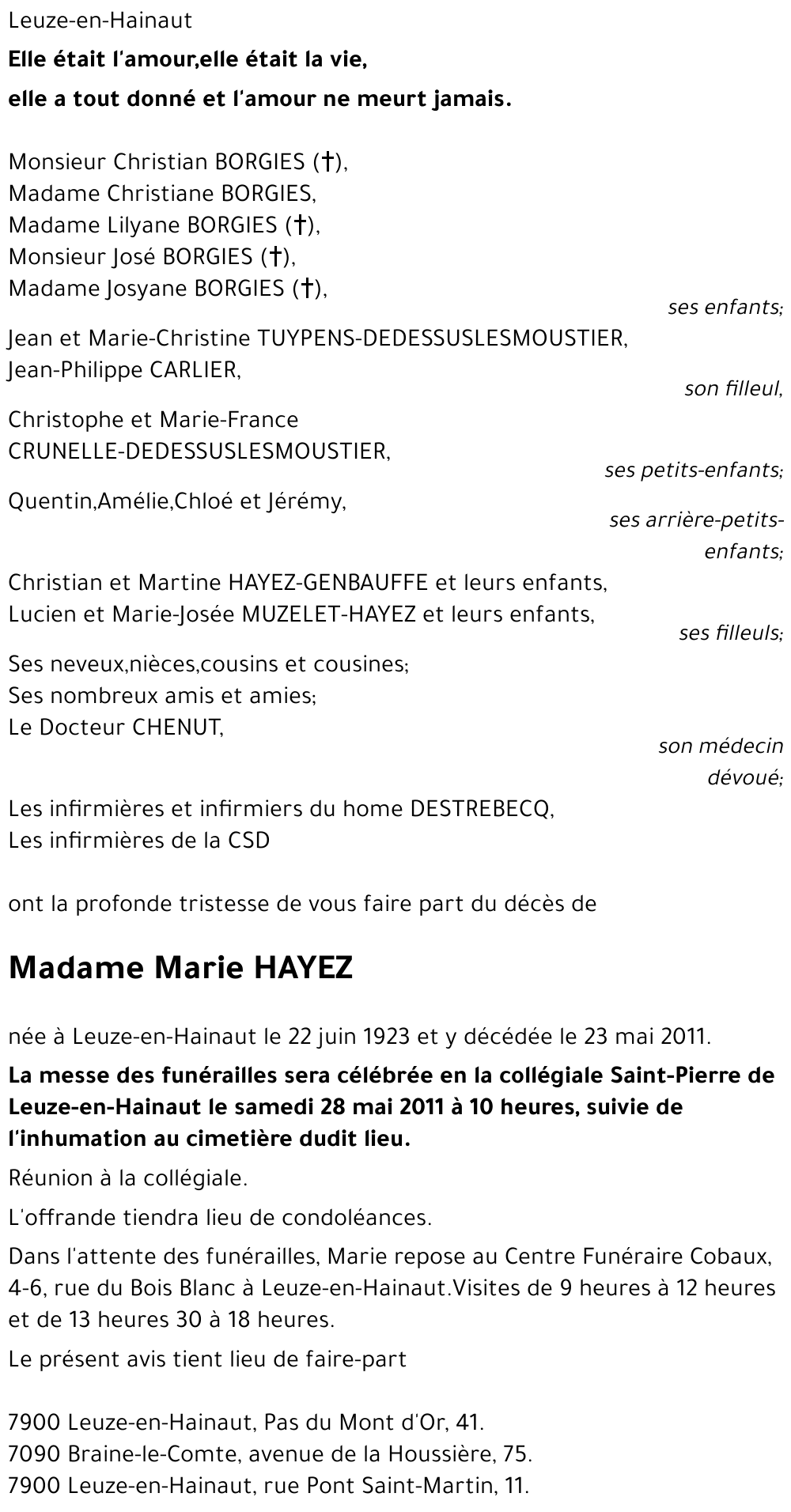 Marie Hayez