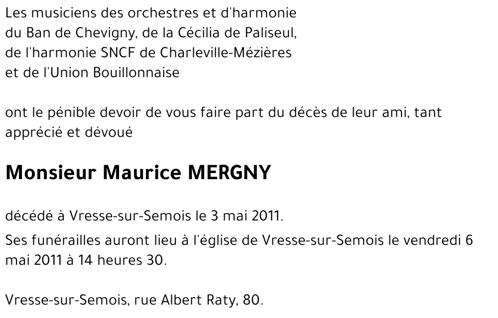 Maurice MERGNY