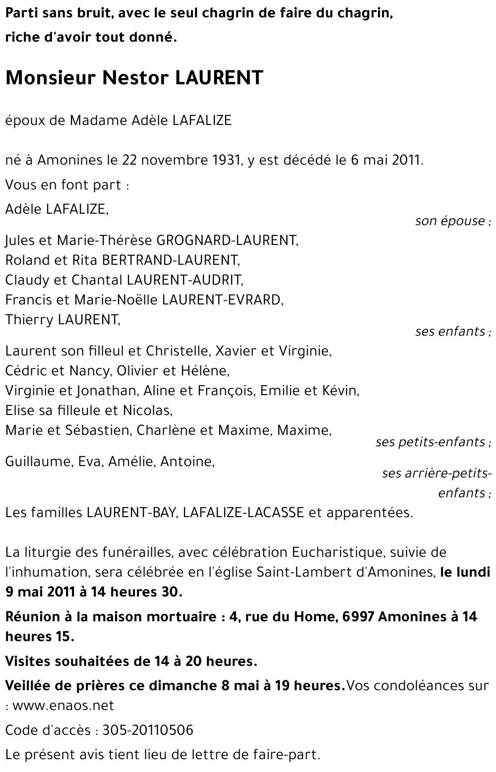 Nestor LAURENT