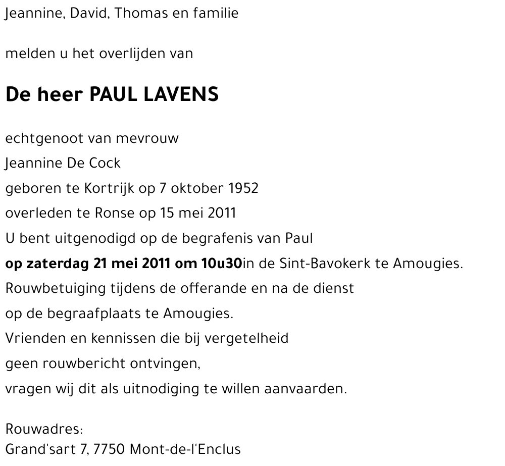 Paul LAVENS