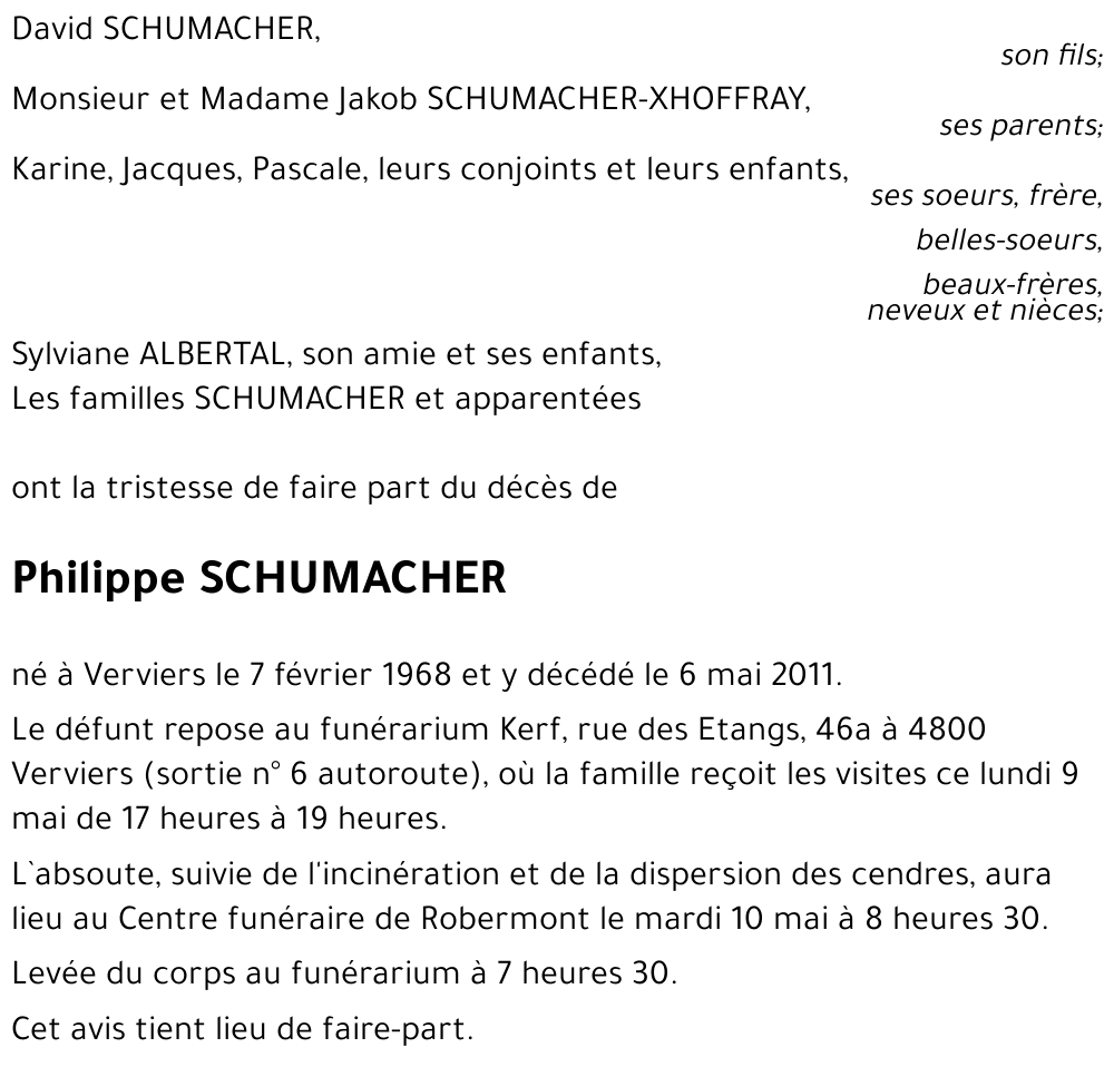 Philippe SCHUMACHER