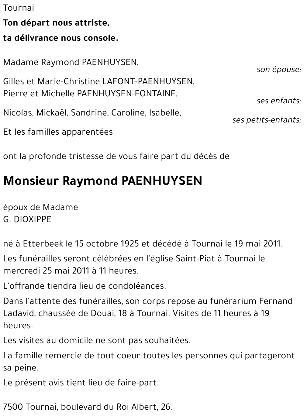 Raymond PAENHUYSEN