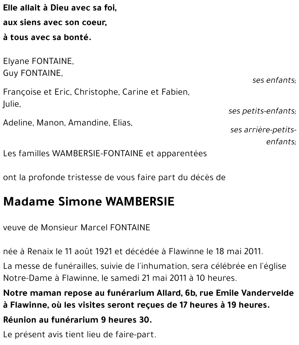 Simone WAMBERSIE