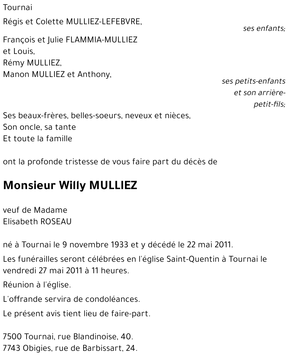 Willy MULLIEZ