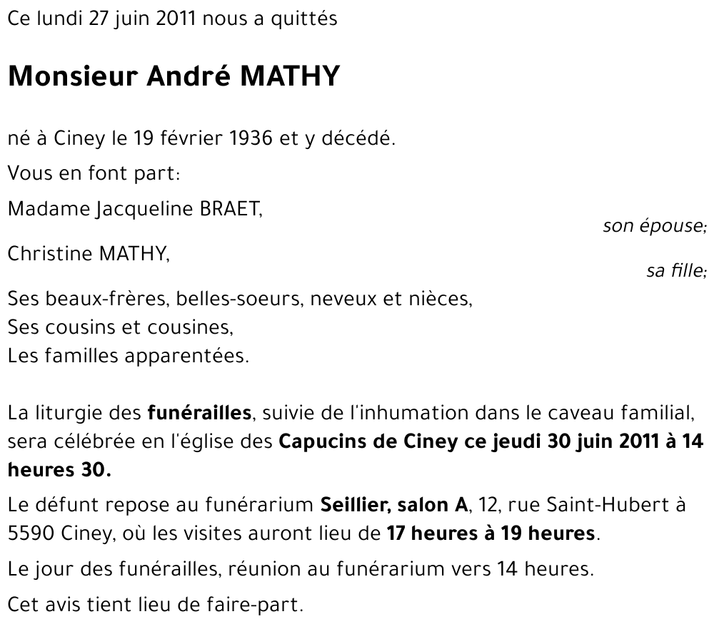 André MATHY
