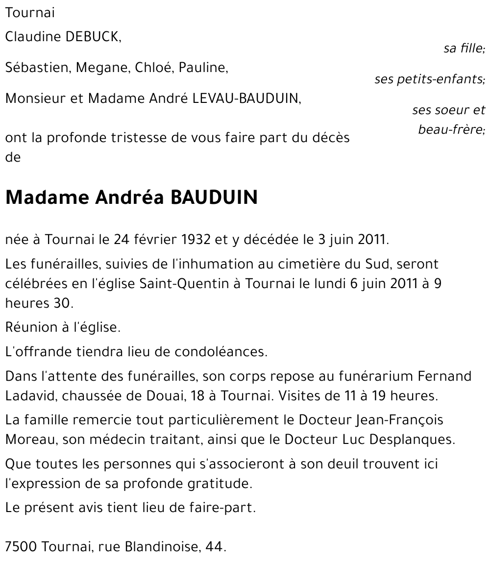 Andréa BAUDUIN