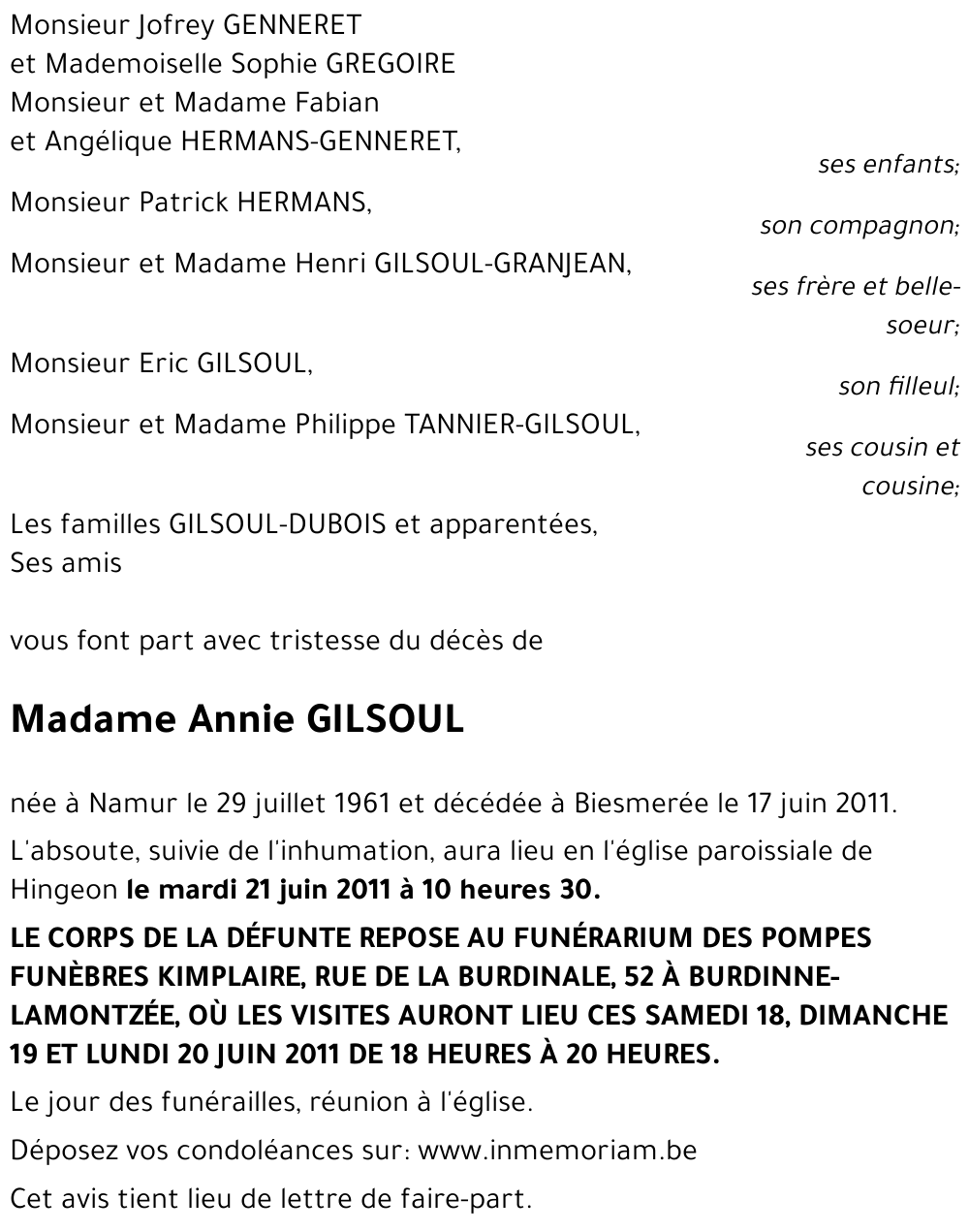 Annie GILSOUL