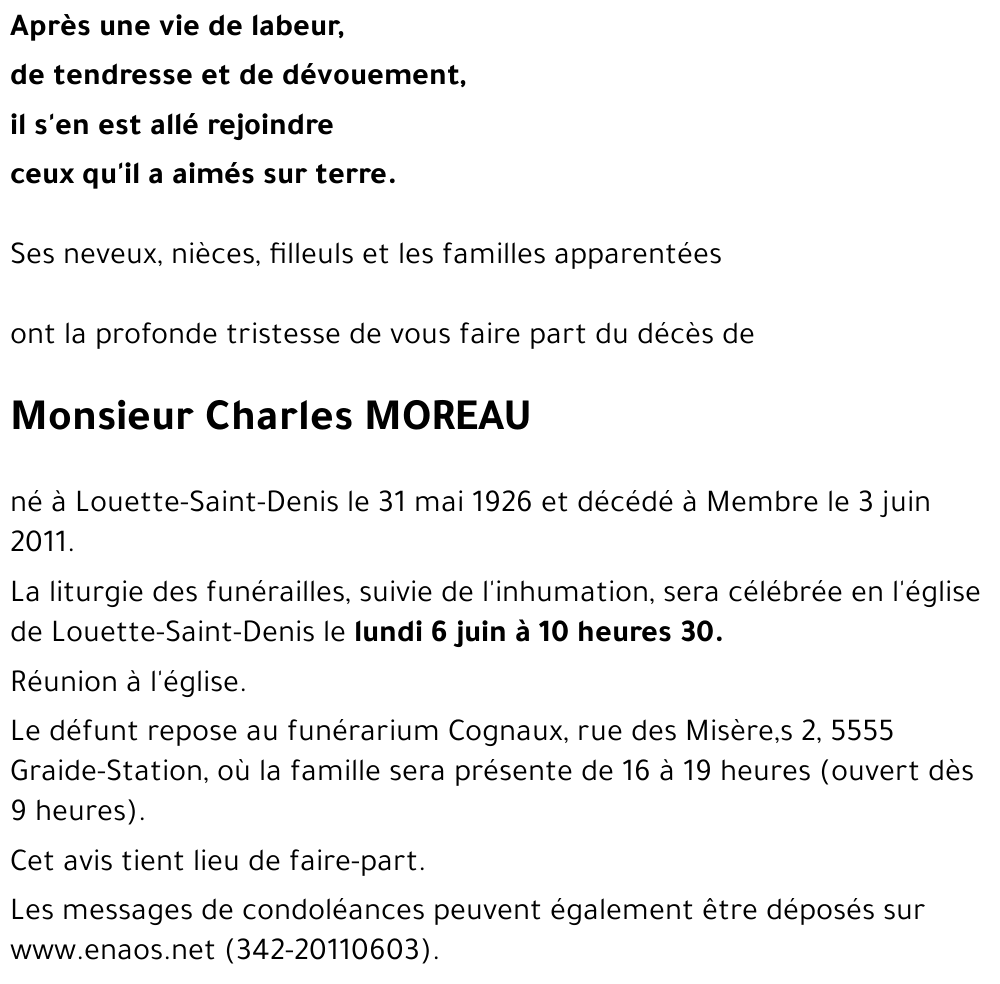 Charles MOREAU