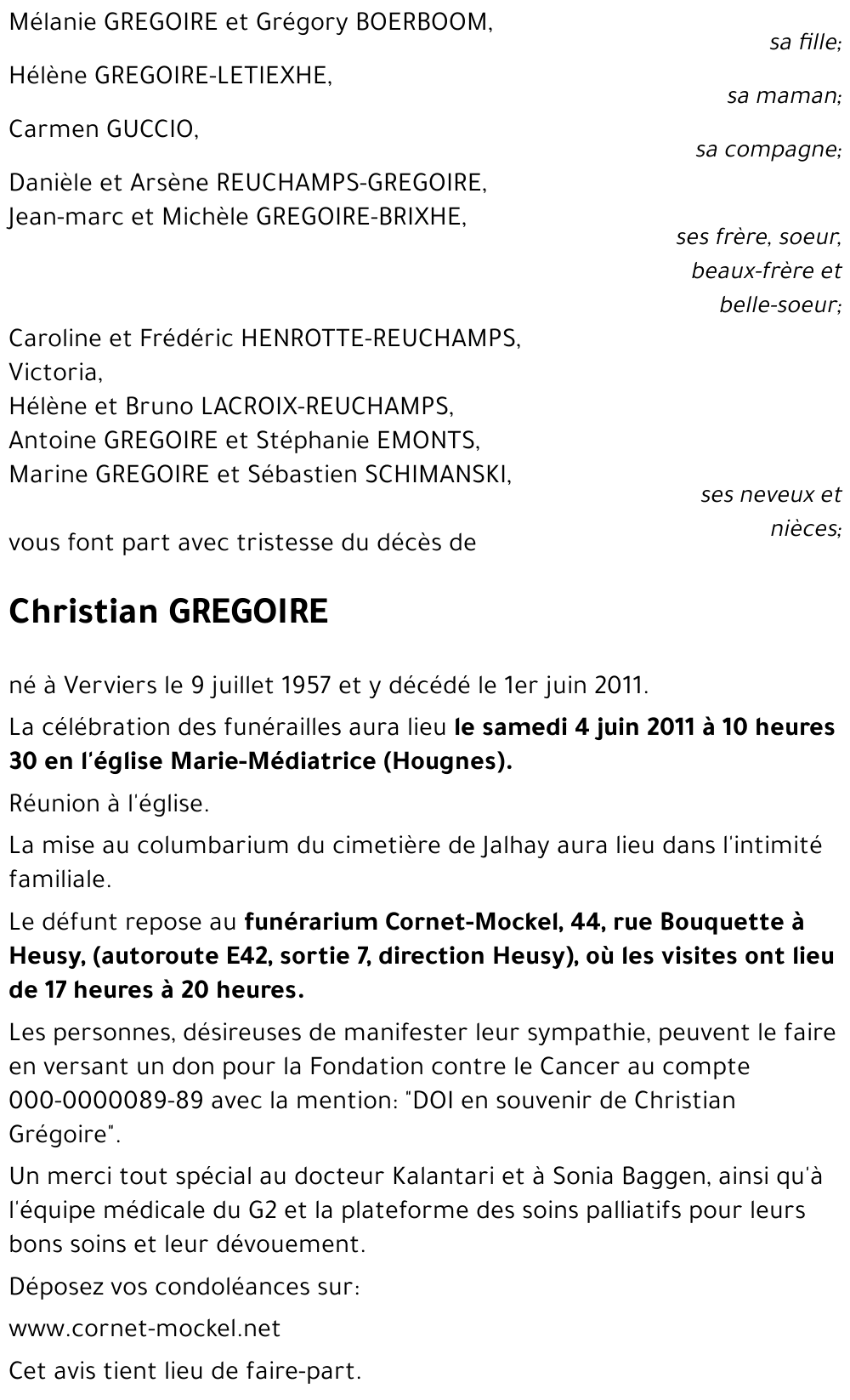 Christian GREGOIRE