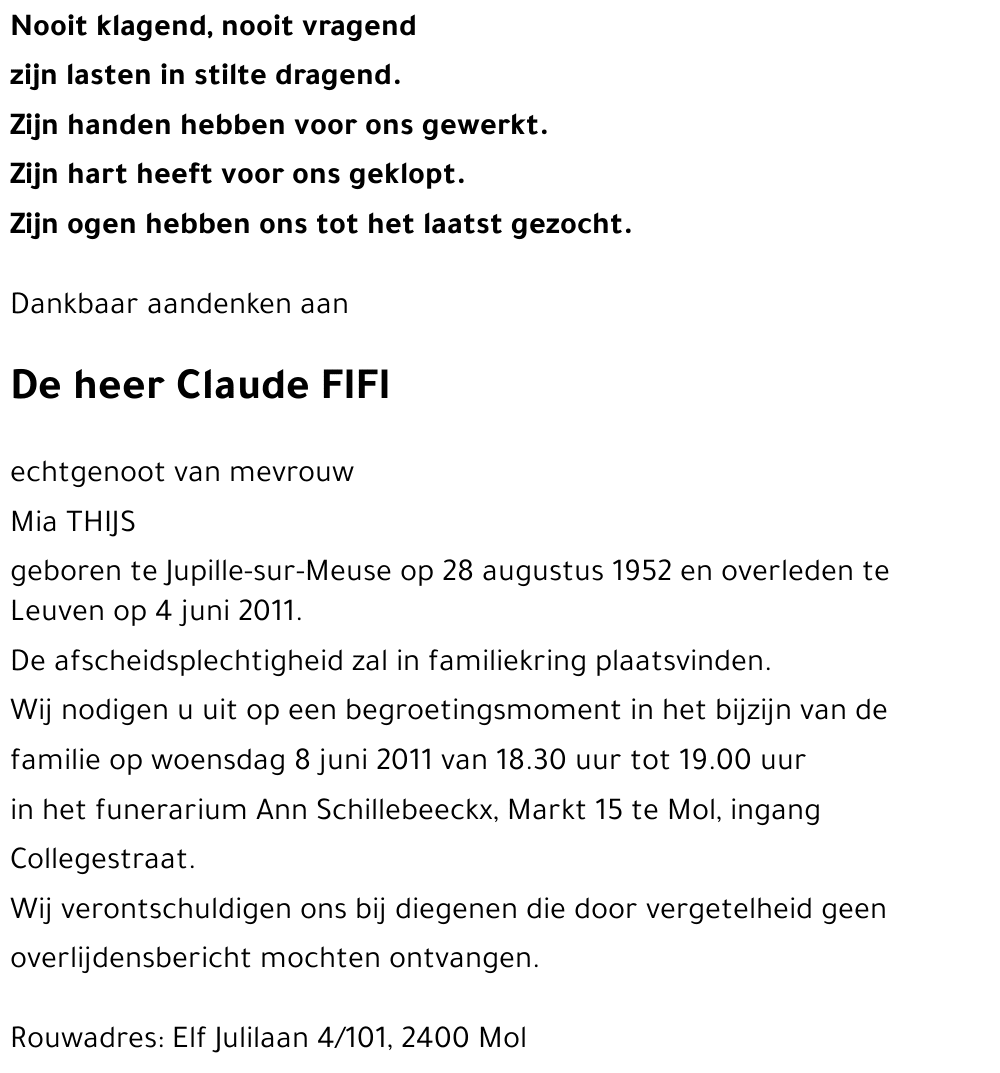 Claude FIFI