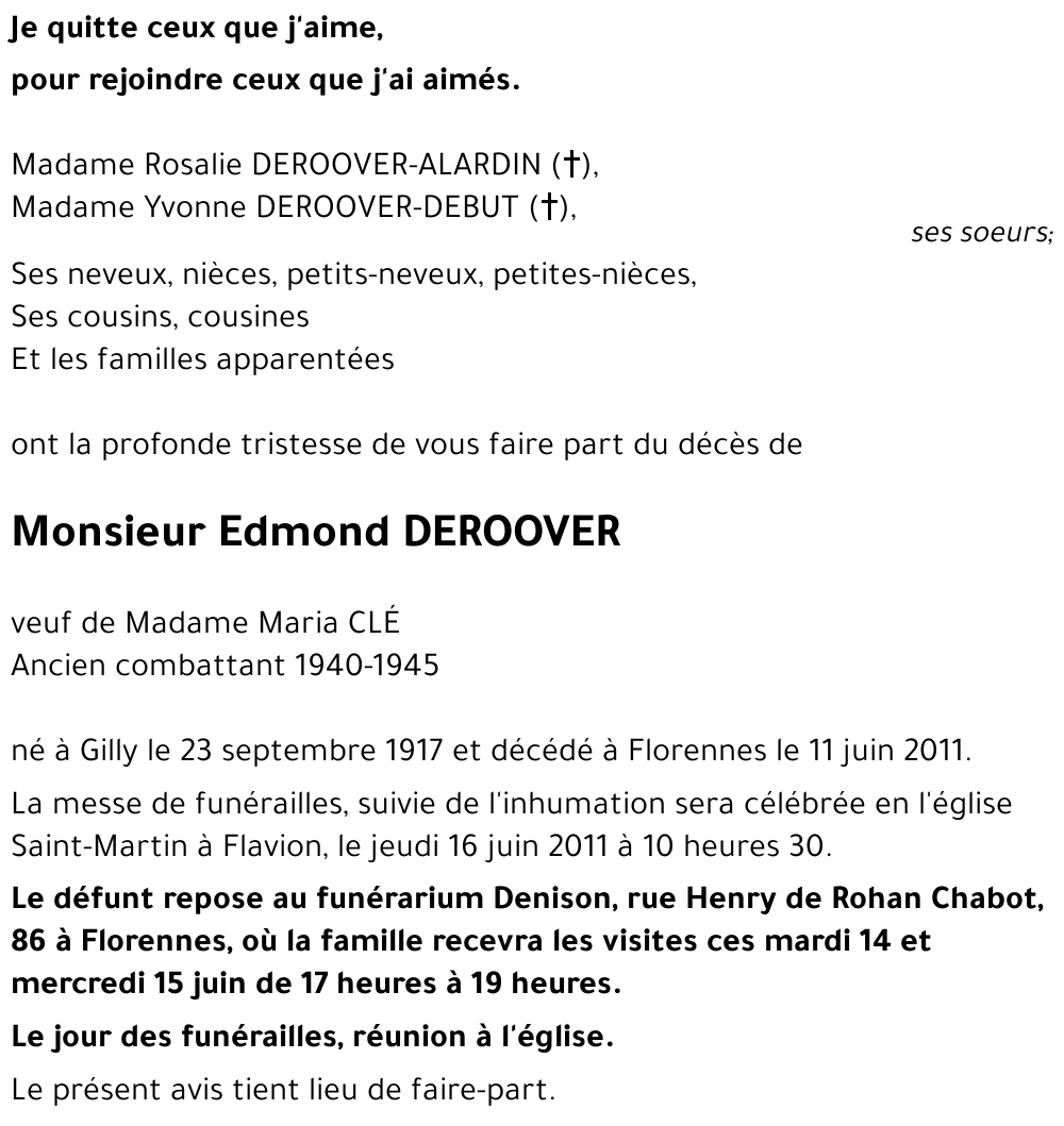 Edmond DEROOVER