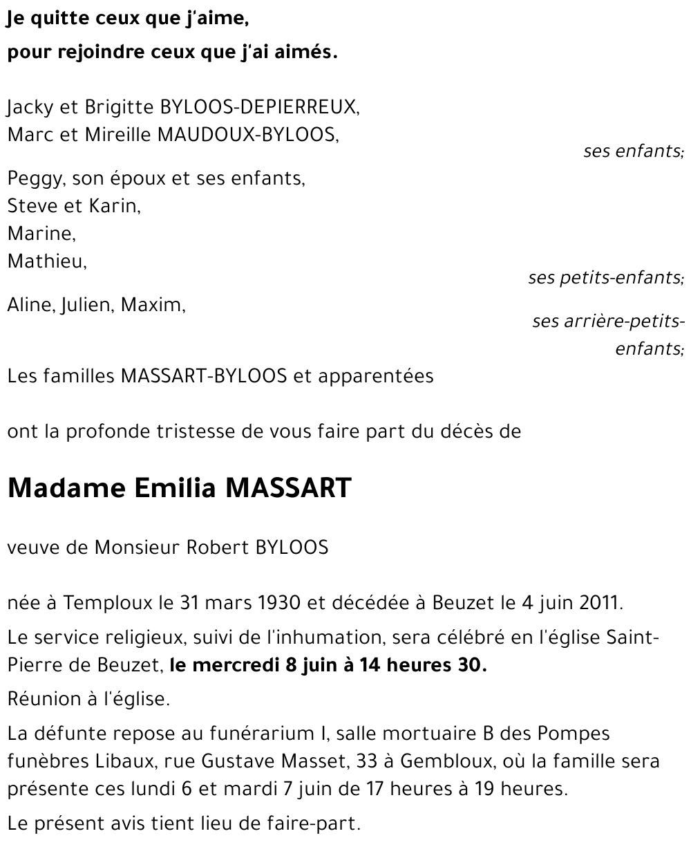 Emilia MASSART