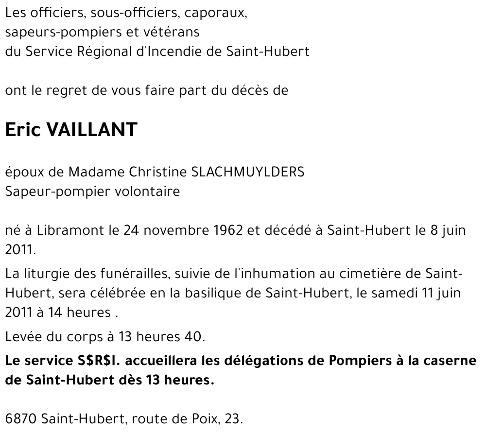 Eric VAILLANT
