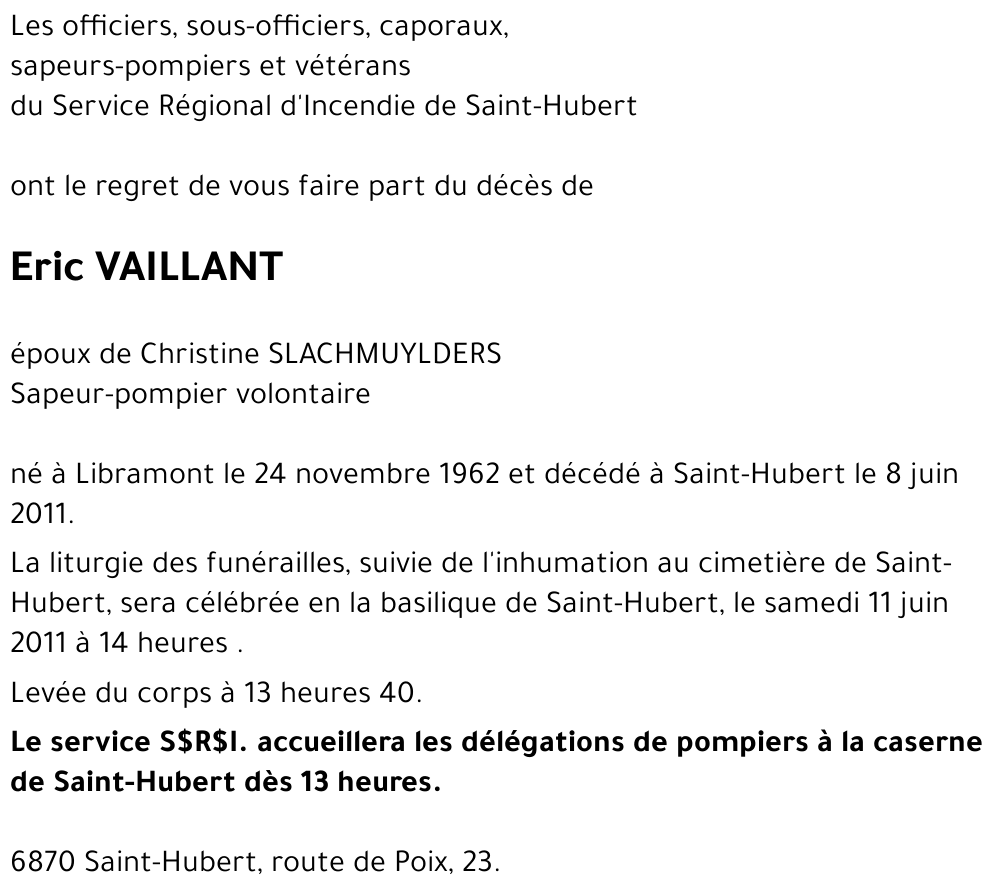 Eric VAILLANT