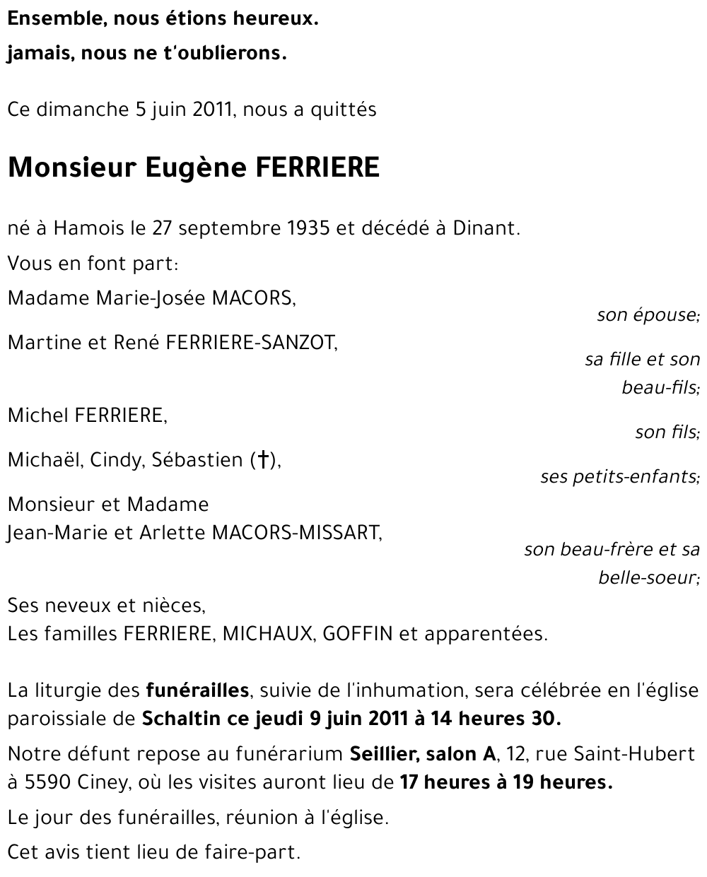 Eugène FERRIERE