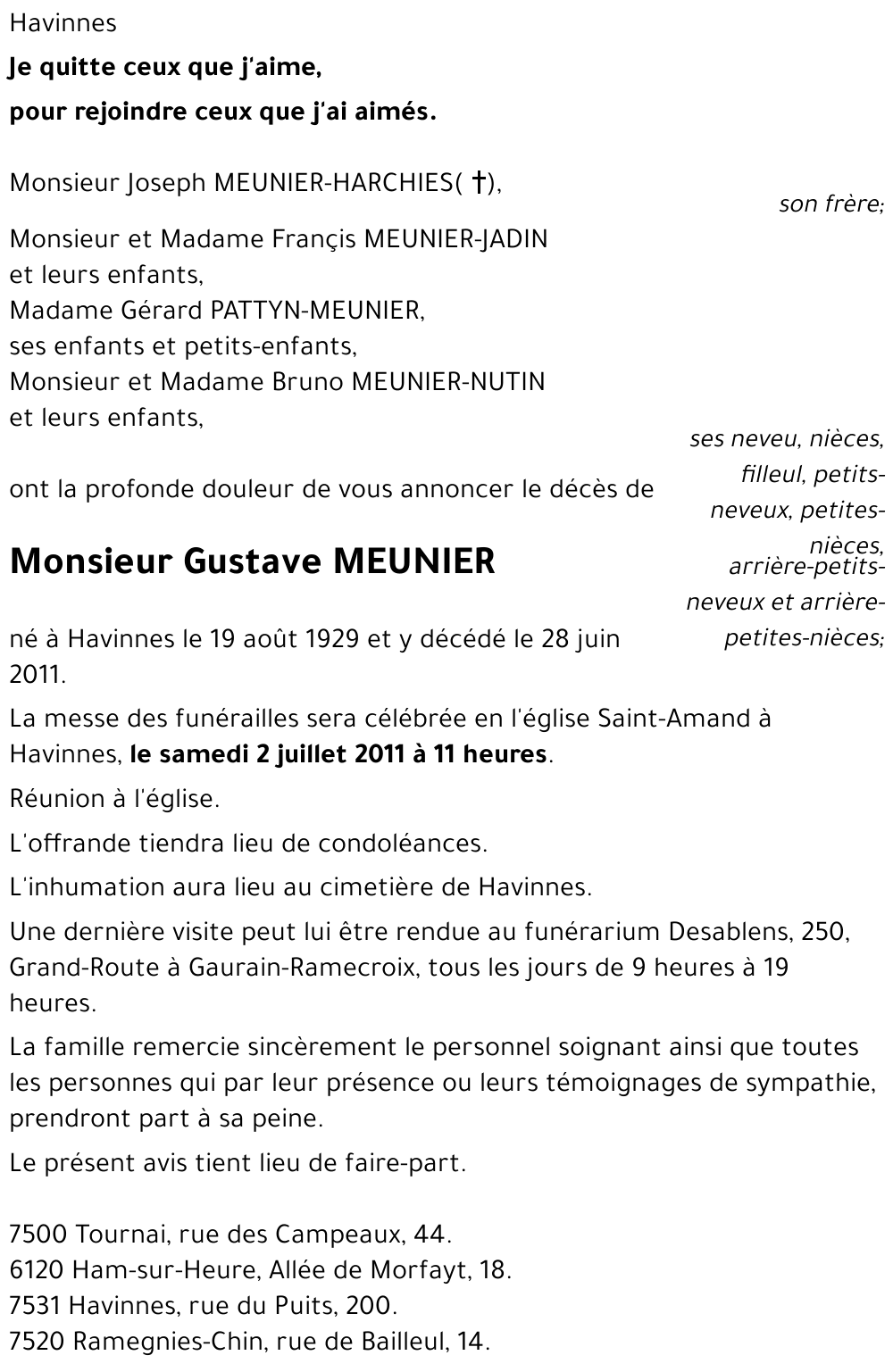Gustave MEUNIER